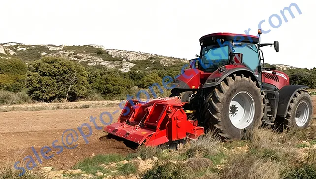 Agricultural Tractor-Mounted Rock Crusher for application3