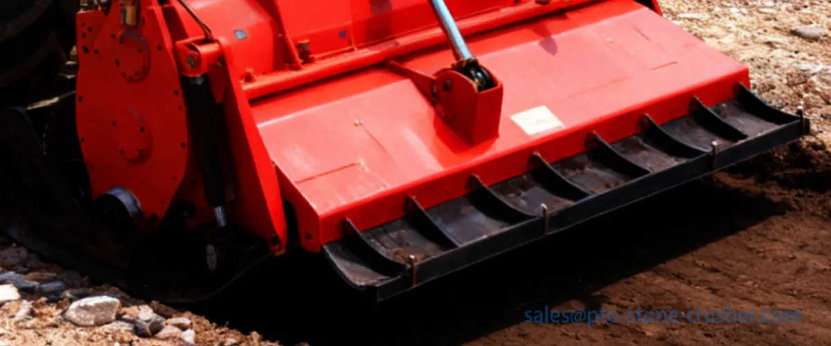 Tractor-Mounted Rock Crusher for part
