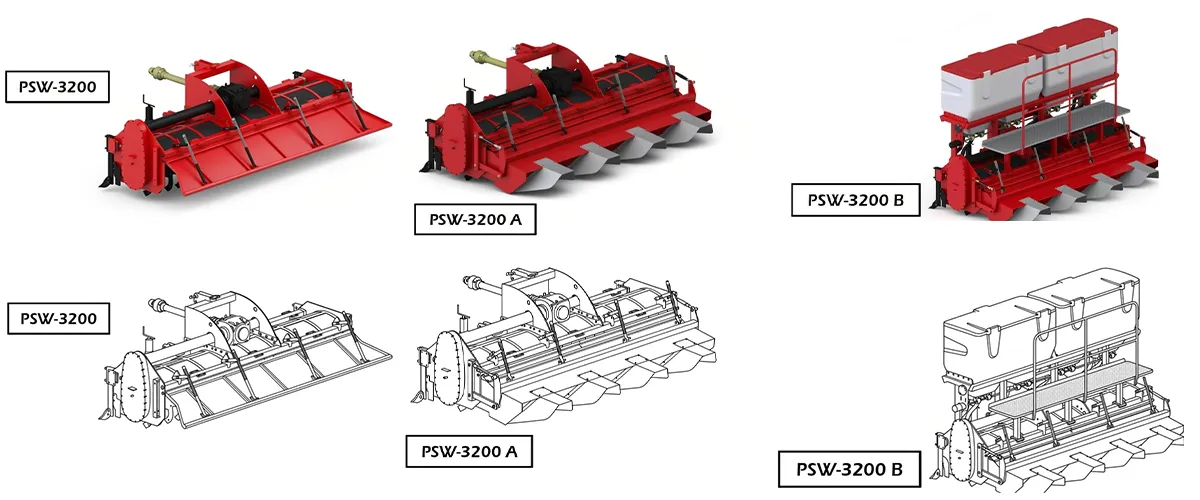 pto stone crusher -ROTAVATOR-for-draft